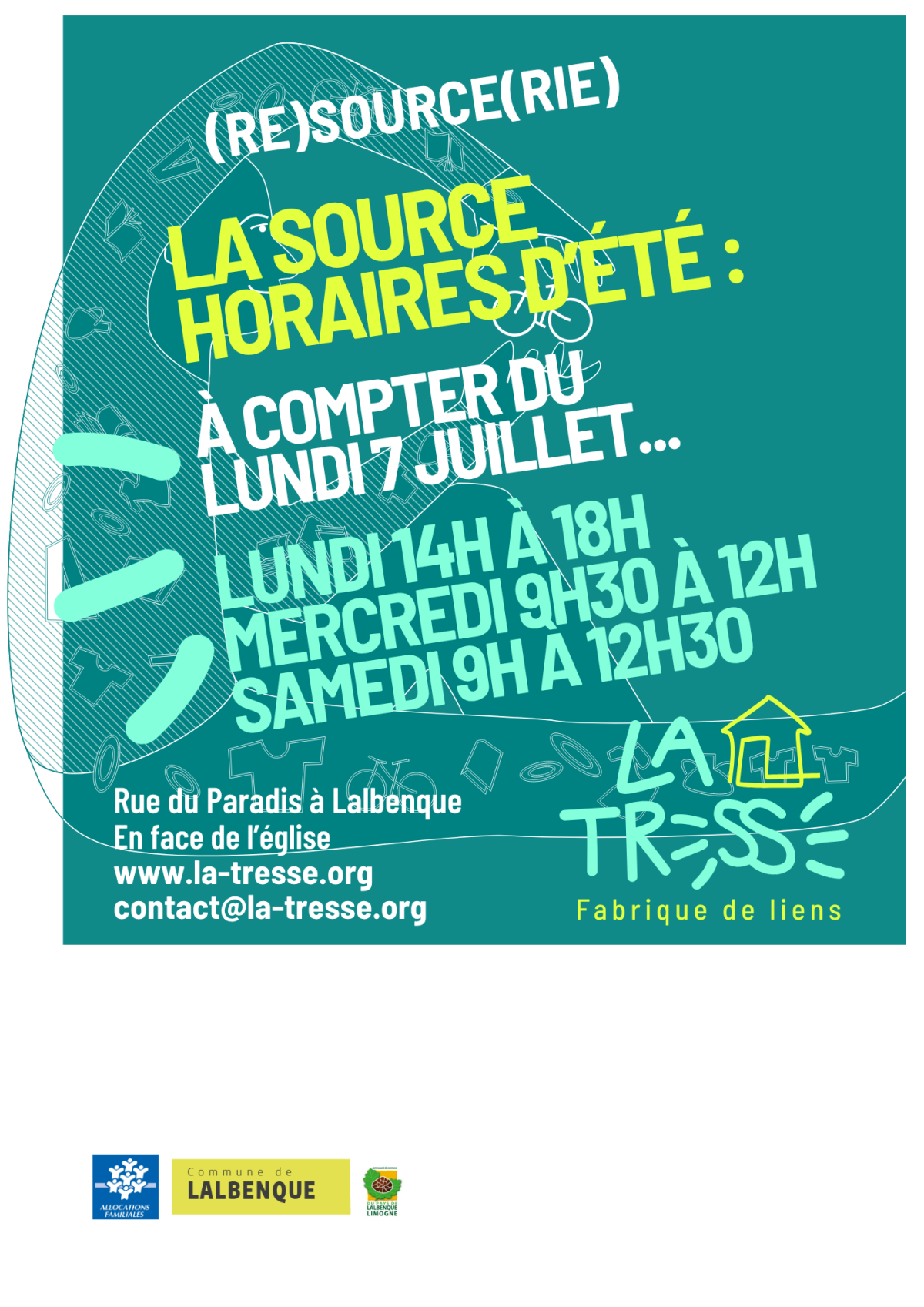 Horaires d'été de la Source